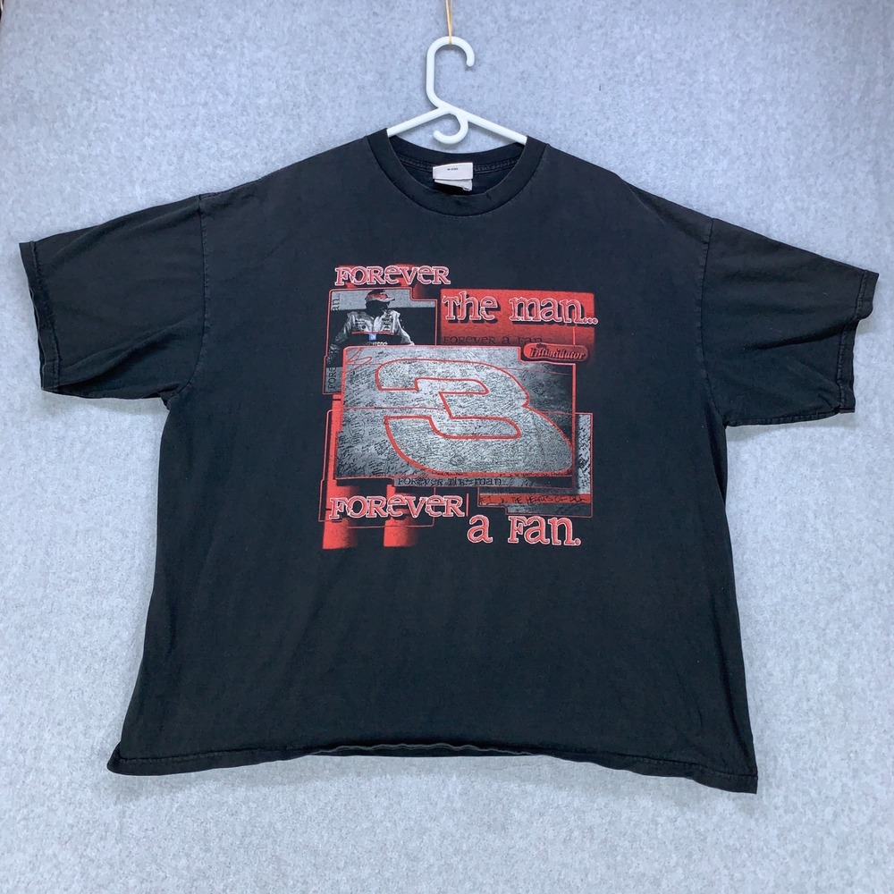 Vintage Dale Earnhardt T-Shirt Mens 2XL Black NASCAR Intimidator 3 Tee Chase